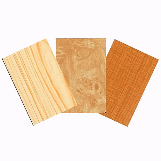 Pannello composito in alluminio ACP con decorazione ignifuga con venature del legno